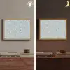Klassiek - Bloemen - Blauw Light Box met batterij (Wandlamp) middel 907 -sfeer3