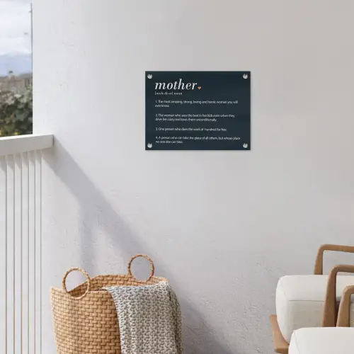 Mama definitie - Mother - Quotes - Spreuken tuinposter los doek klein -sfeer8