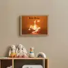 Voetballer - Oranje - Voetbal - Omhaal Light Box met batterij (Wandlamp kind) middel -sfeer2_kind
