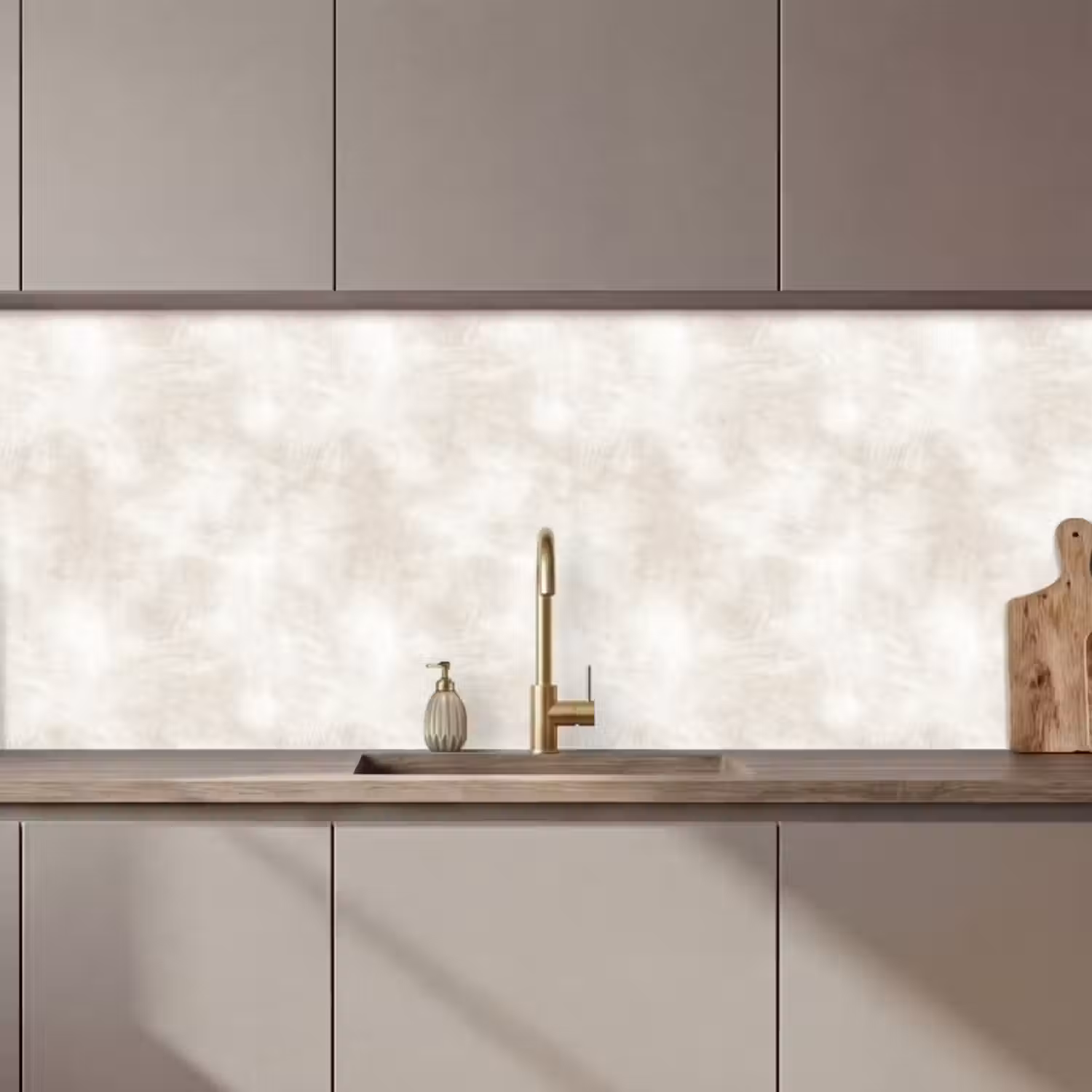 Küchenrückwand - Dezent - Textur - Beige