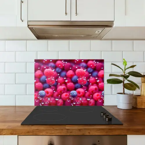 Frambozen - Bessen - Roze - Blauw keuken achterwand spatscherm klein 900 -sfeer2