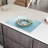 Krans - Eieren - Bloemen Inductie beschermer vinyl 3mm klein -sfeer8