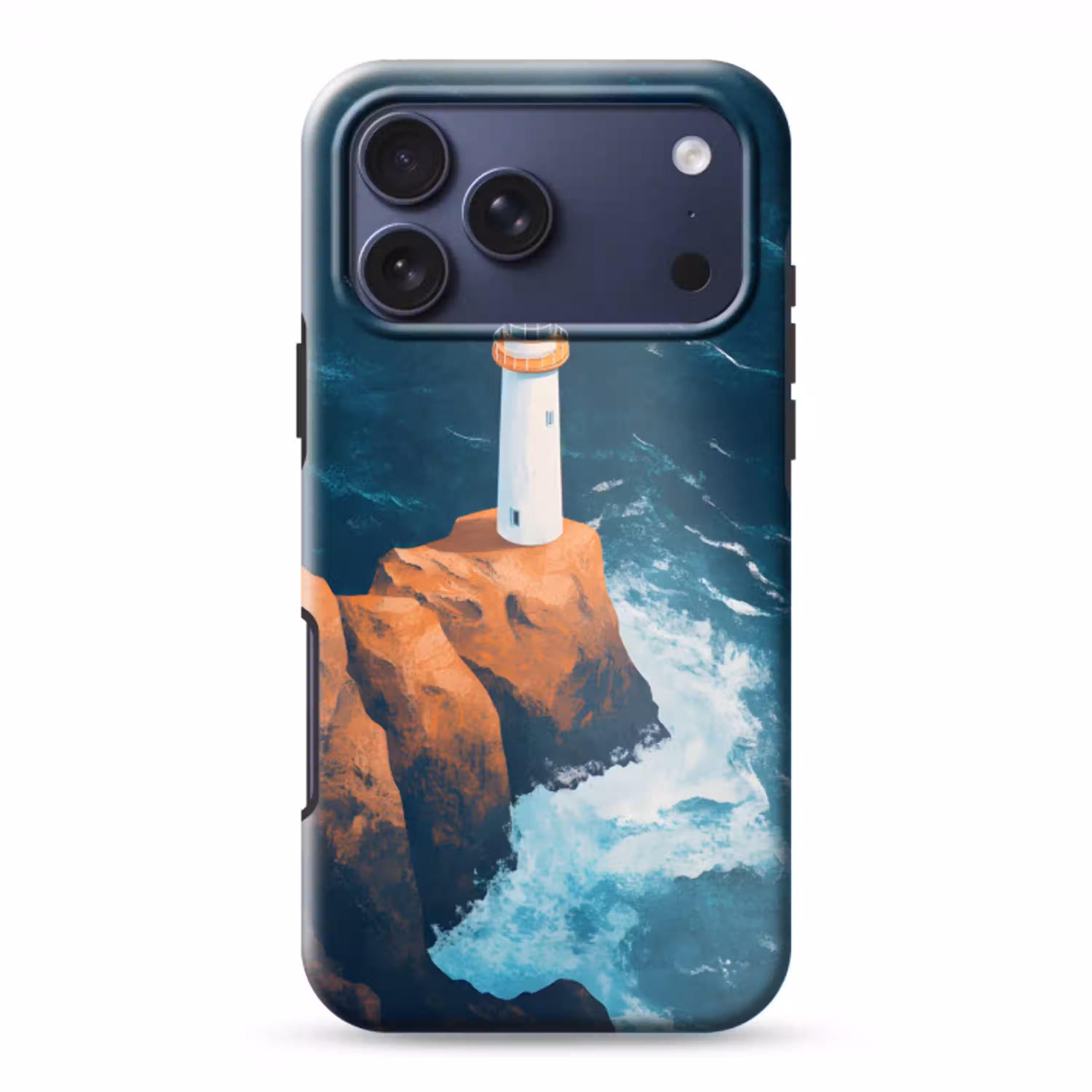 Vuurtoren - Rots - Zee - Golven Toughcase MagSafe Apple iPhone 17 Pro Max klein -3d