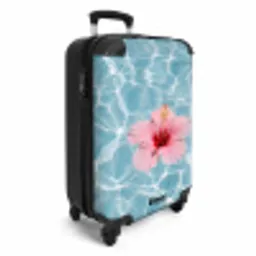 Hibiscus - Water - Roze NBS - Handbagage koffer - Volwassenen Unisex middel -productfoto_3d