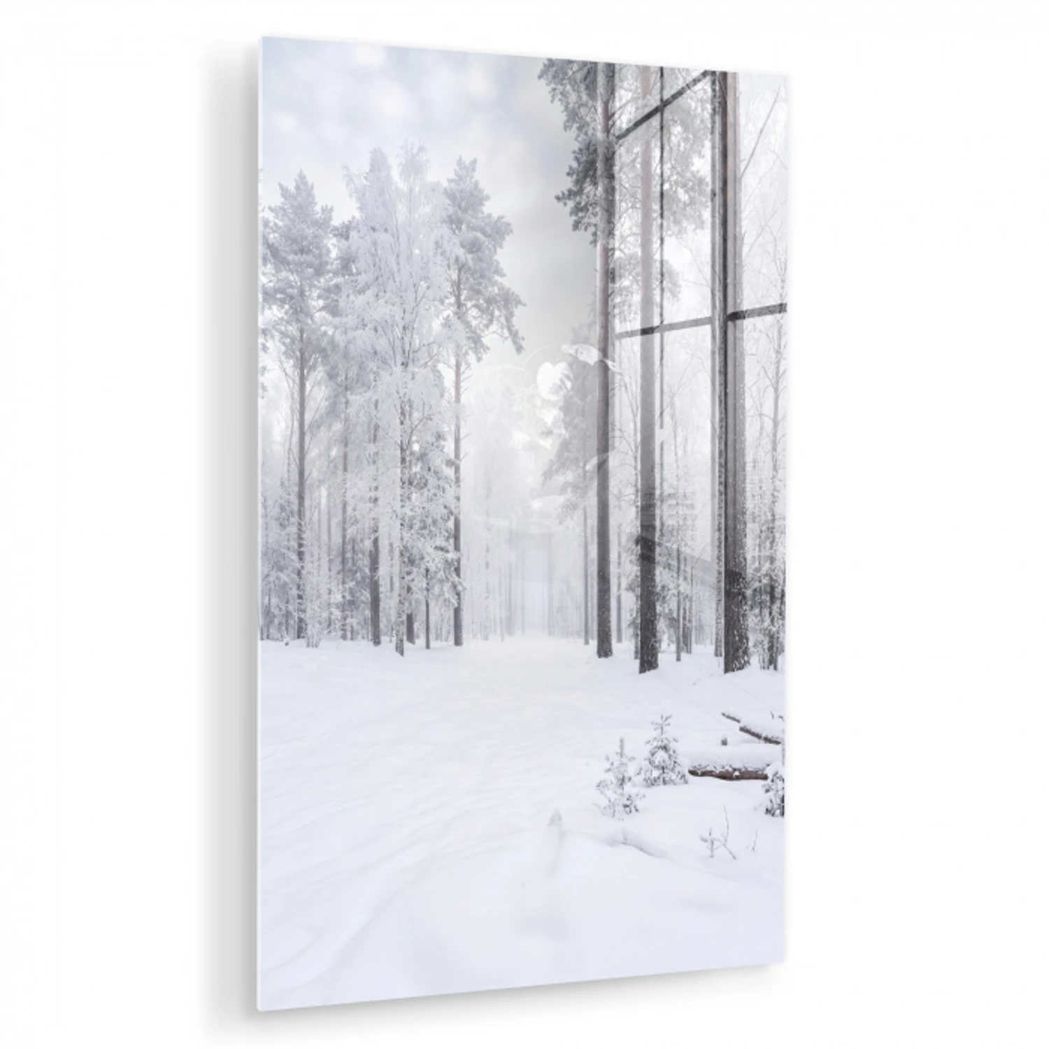 Bos - Sneeuw - Pad - Winter - Stilte plexiglas 5mm klein -zzzproduct_nieuw