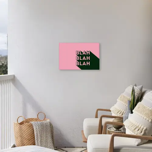 Tekst - Grafisch - Groen - Schaduw Tuinposter op houten frame 2 cm dik klein -sfeer1