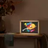 Graffiti - Sport - Tafeltennis - Verf Light Box met kabel (Tafellamp) klein -sfeer4