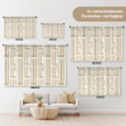 Modern - Geometrisch - Beige Wandkleed katoen klein 269 -tsfeer8_DE