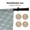 Hartjes - Wit - Rond - Patroon Wandkleed katoen klein 269 -sfeer2