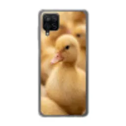 Pijltje - Eend - Natuur - Geel Telefoonhoesje Samsung Galaxy A12 klein -3d