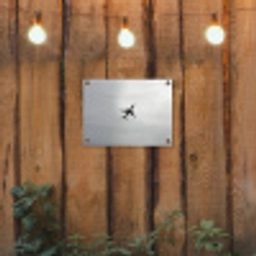 Minimalistisch - Silhouet - Zwart - Vliegtuig tuinposter los doek klein -sfeer1
