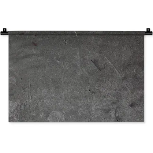Beton - Grijs - Lijn - Vormen Wandkleed katoen klein -zz3d