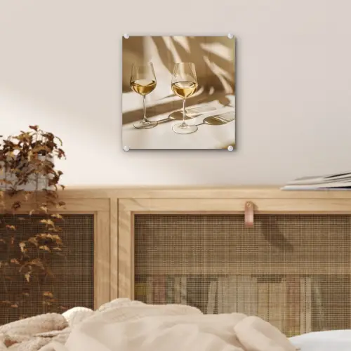 Wijn - Wijnglazen - Wit plexiglas 5mm klein -sfeer4