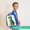 Dinosaurus - Turquoise - Stekels Kinderrugzak - Blauw middel -sfeer3_NL
