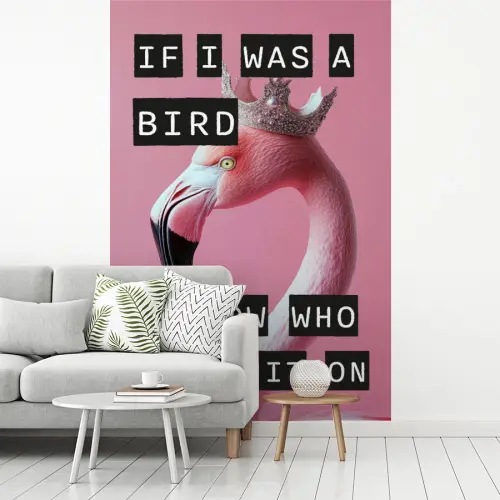 Flamingo - Roze - Vogel - Decoratie fotobehang vinyl groot -woonkamer