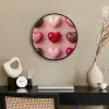 Macarons - Hartjes - Kleurrijk - Roze Fotolijst rond zonder passe partout klein -sfeer1
