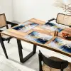 Goud - Blauw - Verf - Kunst - Modern Placemat vinyl groot -zzsfeer4_Kitchenyeah-website