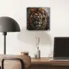 Leeuw - Dieren - Portret - Zwart - Luxe plexiglas 5mm klein -sfeer6