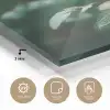 Roos - Bladeren - Dieprood plexiglas 5mm klein -sfeer2