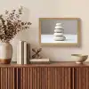 Gestapelde - Stenen - Grijs Light Box met kabel (Tafellamp) klein -sfeer2