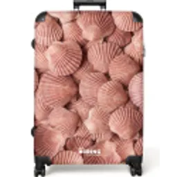 Schelpen - Patroon - Roze NBS - Large koffer - Volwassenen Unisex groot -zzzzzzzzkaufland2