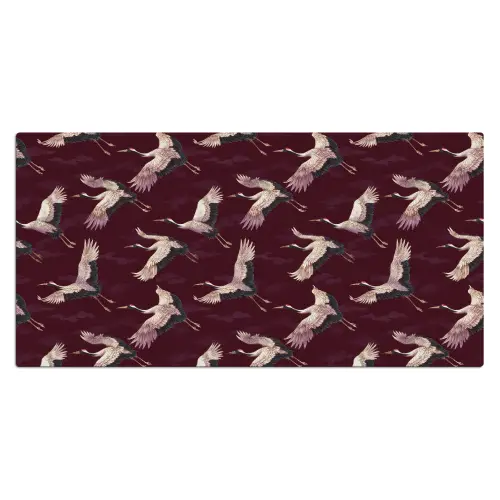 Kraanvogels - Klassiek - Bordeaux Muismat XXL klein 681 -3d_leeg