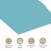 Ijsbeer - Lichtblauw - Minimalistisch poster papier klein -closeup_NL