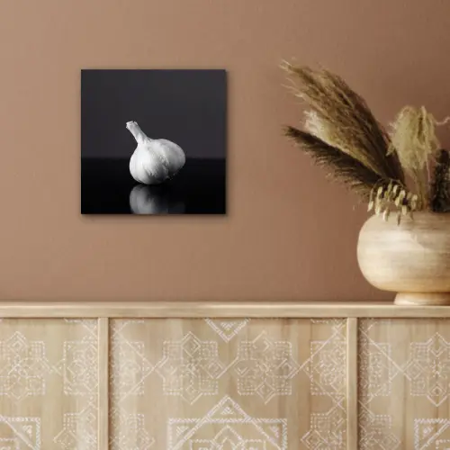 Knoflook - Zwart - Wit aluminium wit klein -sfeer4