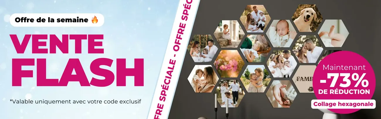 Offre de la semaine, vente flash, valable uniquement avec votre code exclusif