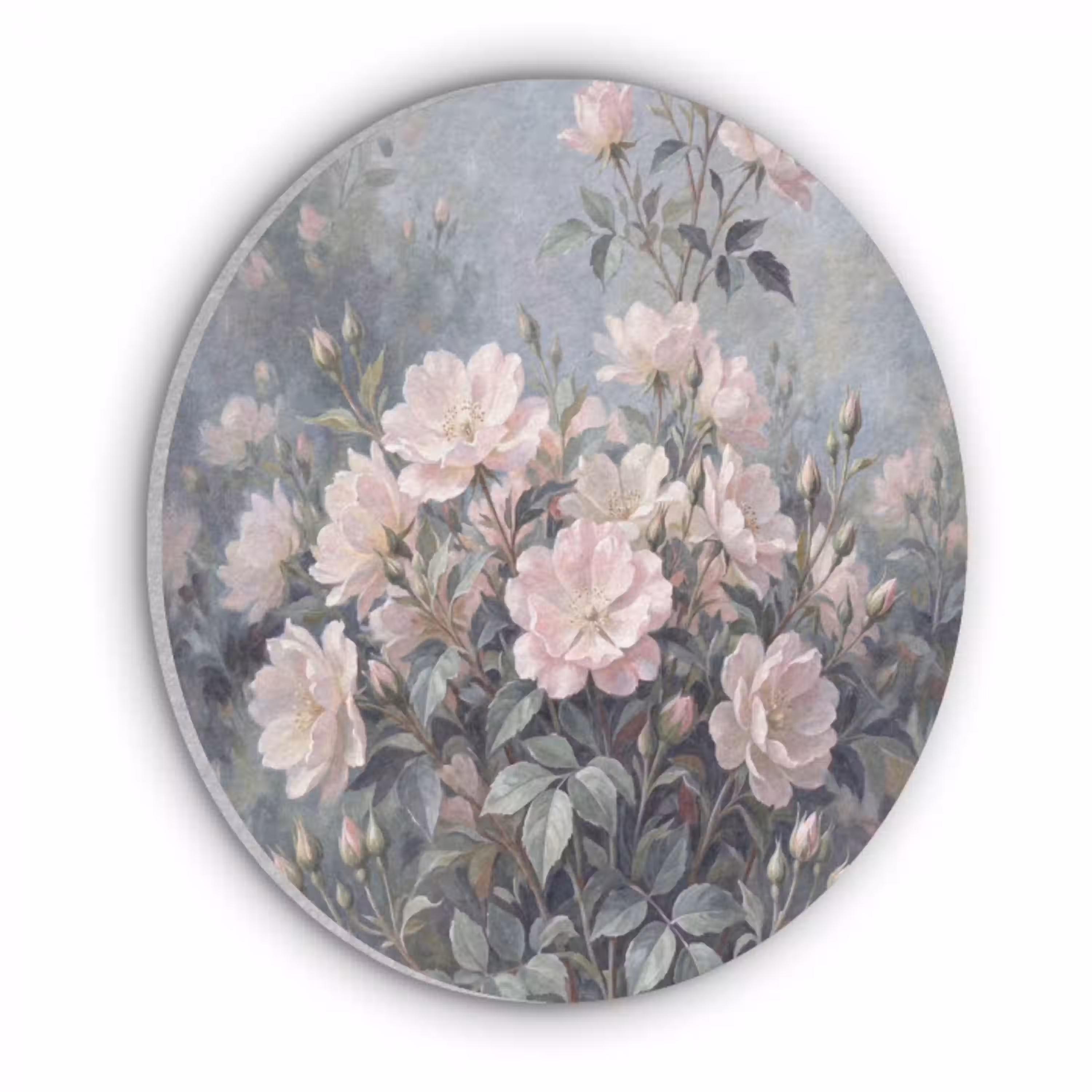 Rozen - Illustratie - Roze Akoestische PET Vilt - Rond klein -3d