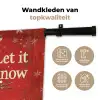 Sneeuwpret - Winter - Sneeuwpop Wandkleed katoen klein -sfeer2
