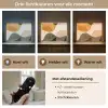 Vormen - Okergeel - Abstract Light Box met batterij (Wandlamp) middel -USP_lichtkleurNL