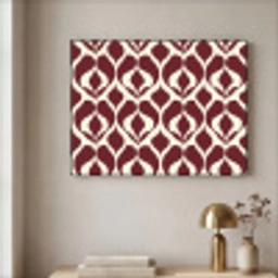 Rood - Druppelpatroon - Grafisch Textielframe zwart klein 947 -sfeer2
