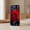 Rood - Roos - Romantisch Telefoonhoesje iPhone 17 Pro klein -sfeer2