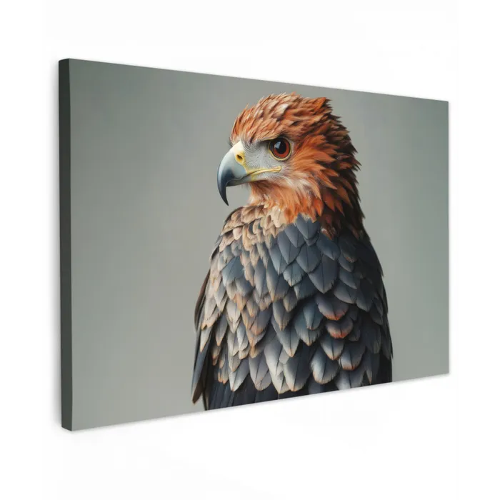 Vogel - Realistisch - Veren - Bruin canvas 2cm klein -z3d