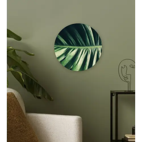 Bladeren - Tropisch - Jungle Wandcirkel plexiglas klein -sfeer3