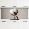 Katoenbol - Minimalistisch - Wit keuken achterwand 2 middel -3d