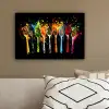 Lepels - Kruiden - Modern - Graffiti - Verf - Kleurrijk canvas 2cm klein -sfeer3