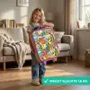 Cartoon van verschillende wezens en gezichten Kinderkoffer - Roze klein -sfeer2_NL