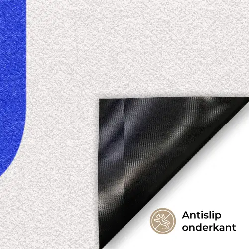 Ciao - Hoofdletters - Blauw - Minimalistisch Deurmat klein -antislip_NL