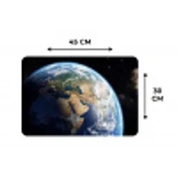 Aarde - Ruimte - Blauw - Groen Placemat vinyl groot -specs