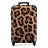 Panterprint - Dieren - Bruin NBS - Handbagage koffer - Unisex middel -productfoto_recht