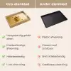 Pannenkoeken - Eten - Honing - Geel Dienblad Rechthoek middel -USP_VergelijkingNL