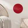 Minimalistisch - Lijnillustratie - Rood Wandcirkel behangsticker klein -sfeer4