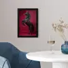 Hengst - Steigert - Rood fotolijst zwart zonder passe partout klein -sfeer4