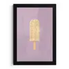 Beige - Ijsje - Spikkels fotolijst zwart zonder passe partout klein -3d