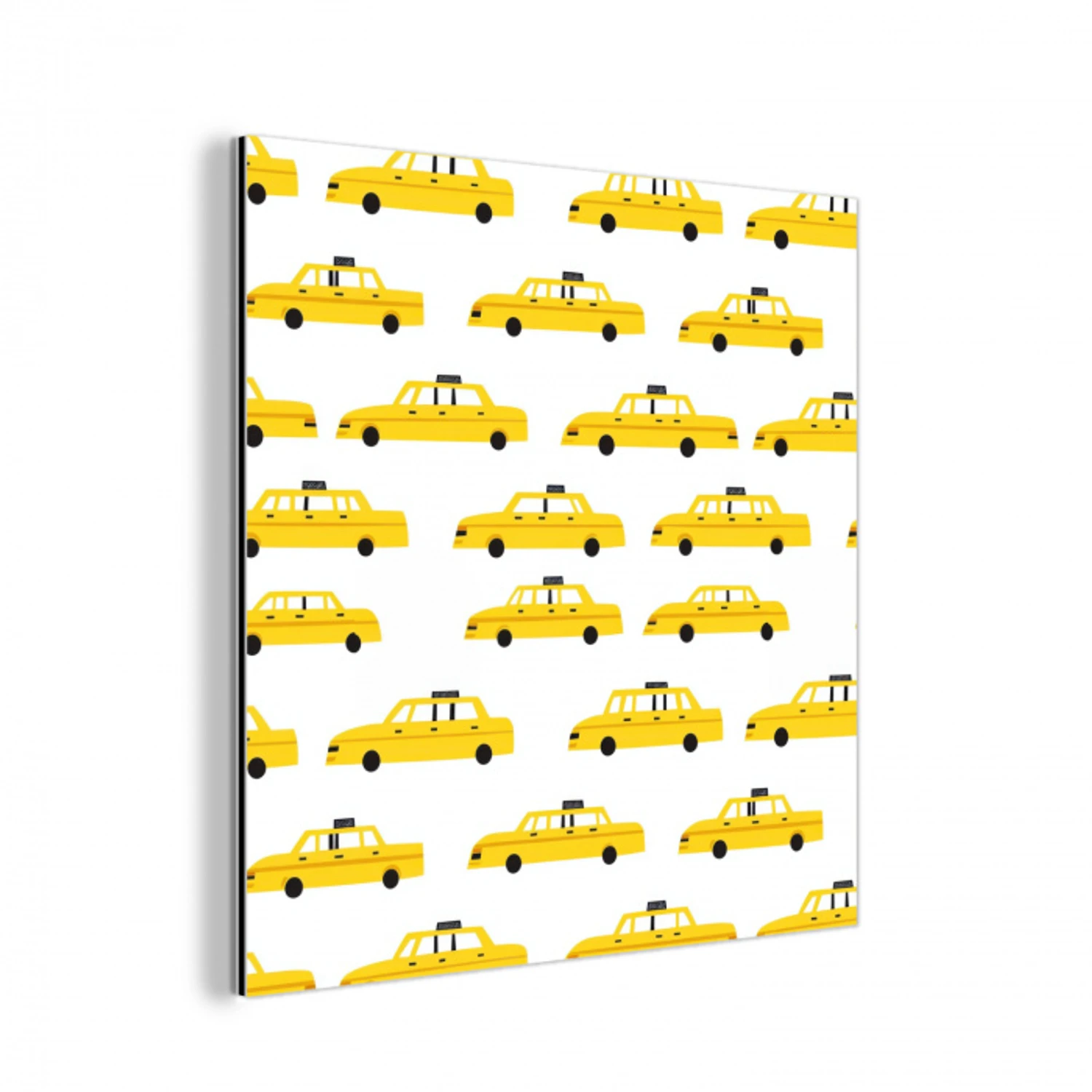 Taxi - Iconisch - Geel aluminium wit klein 46 -3d