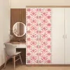 Roze - Bloemenmotief - Wit - Modern deurposter klein 289 -sfeer3