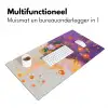Abstract - Vrouw - Bloemenkroon - Goud Muismat XXL klein -sfeer4