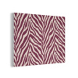Zebra - Motief - Bordeaux - Rood PET vilt klein 837 -3d
